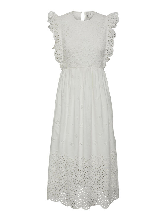 YAS YAS Kasdieninė suknelė 26030193 Balta Regular Fit