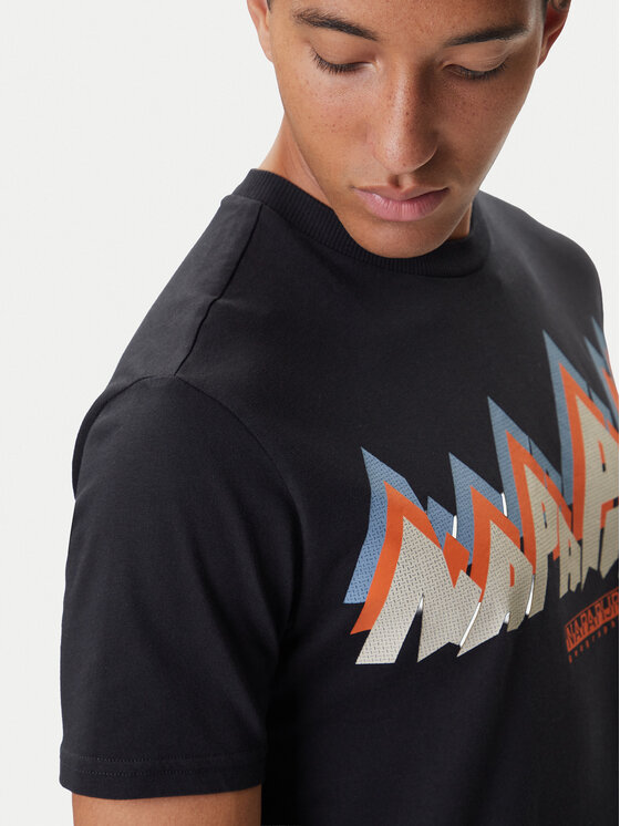 Napapijri Napapijri T-shirt Fiemme NP0A88T5 Crna Regular Fit