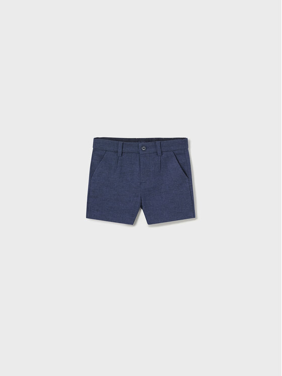Mayoral Mayoral Шорти от плат 1284 Тъмносин Regular Fit