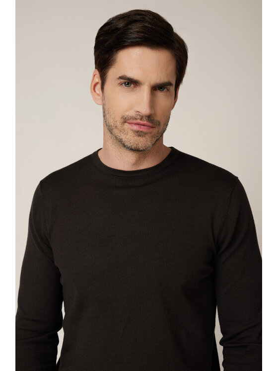 Lancerto Lancerto Sweter Luell SW073225000057 Brązowy Regular Fit