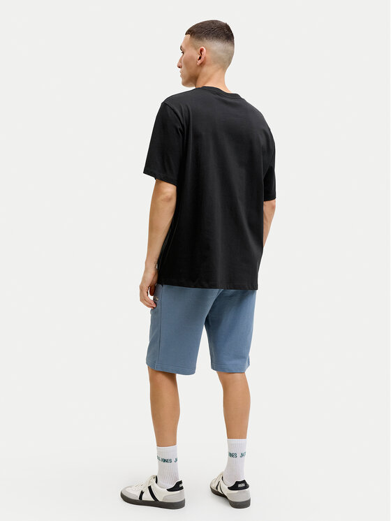 Jack & Jones Jack & Jones Tricou Corals Tee 12288345 Negru Regular Fit