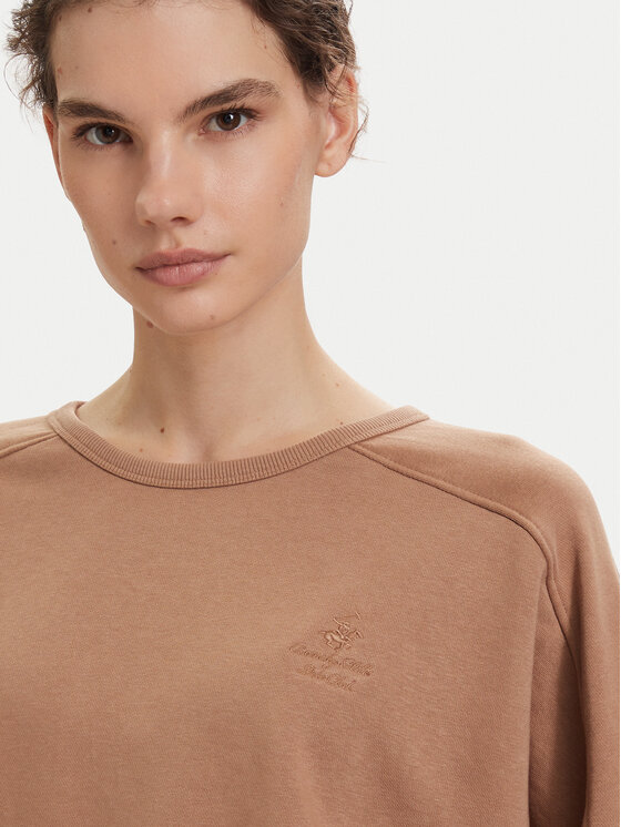 Beverly Hills Polo Club Beverly Hills Polo Club Póló P-SS26W-TS00817 Világosbarna Oversize