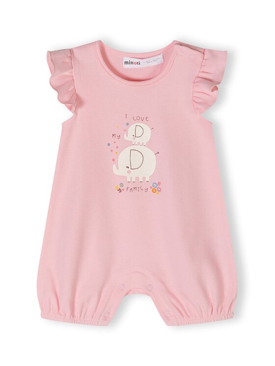 MINOTI MINOTI Komplet 2 par pajacy 24babypack22 Różowy