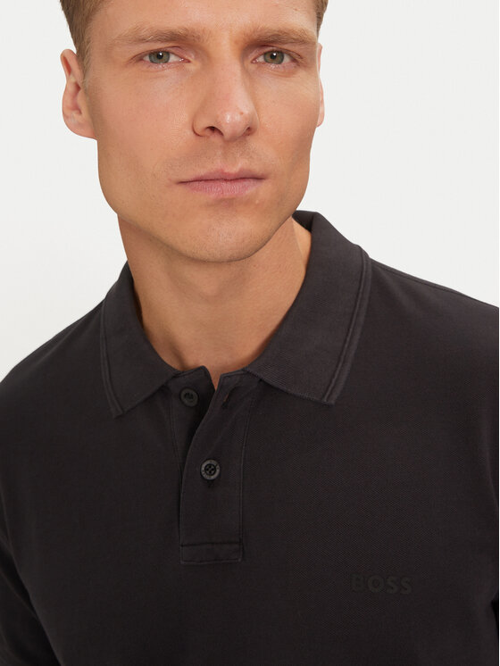 BOSS Boss Polo Prime 50507813 Czarny Regular Fit