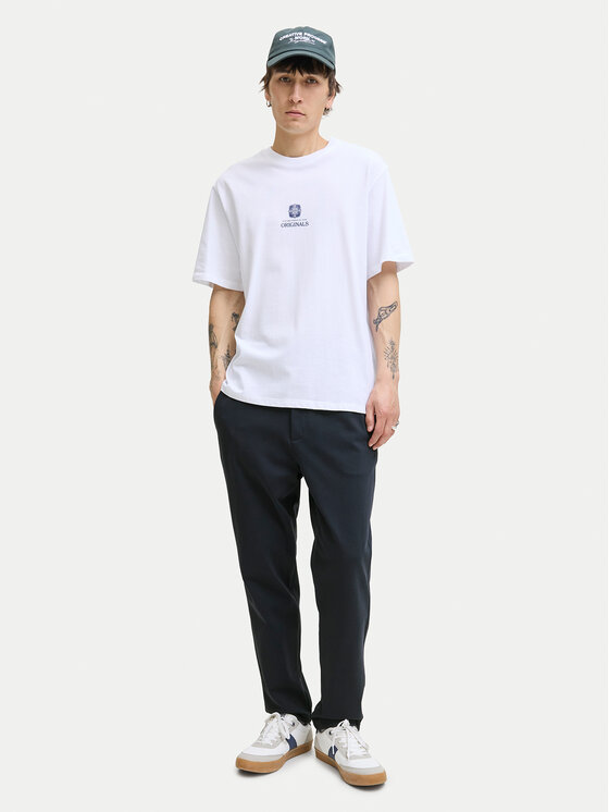 Jack & Jones Jack & Jones Spodnie materiałowe Ace Neo 12282533 Granatowy Tapered Fit