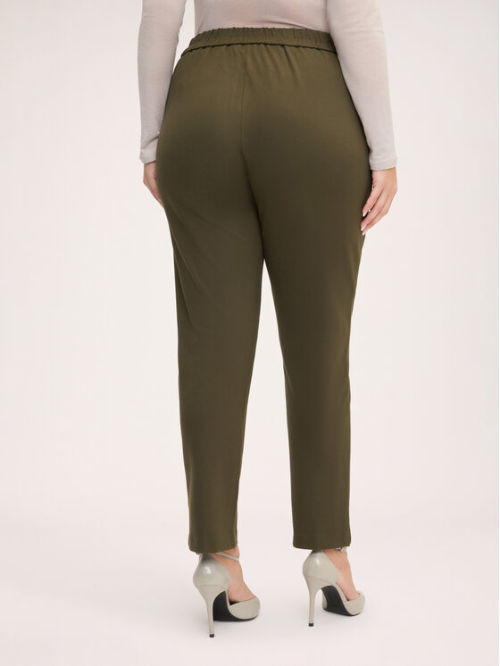 Fiorella Rubino Fiorella Rubino Pantaloni di tessuto P087L002517N035 Verde Regular Fit