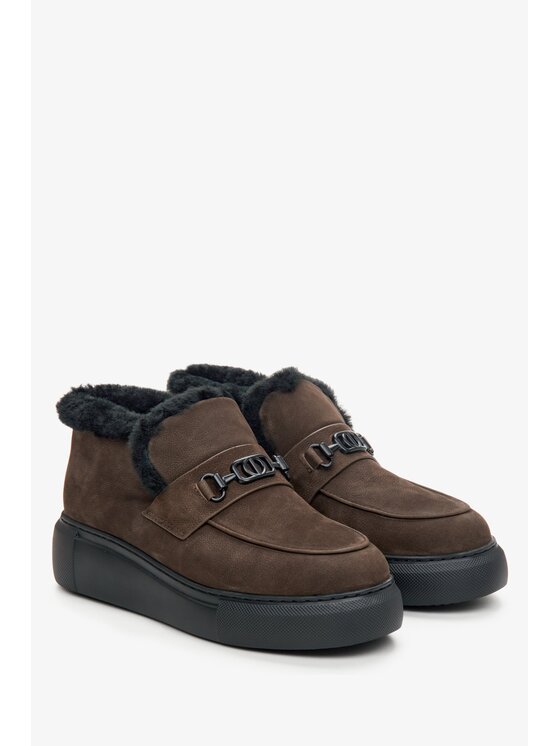 Estro Estro Μποτάκια ER00114182 Καφέ