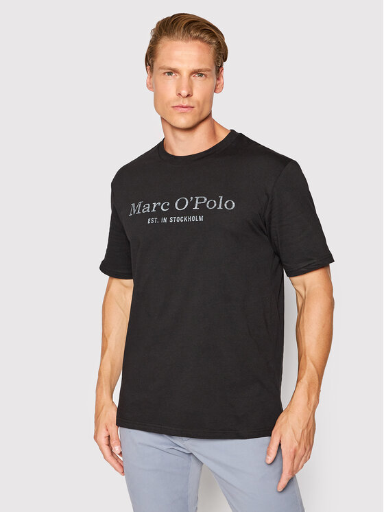 Marc O'Polo Marc O'Polo T-särk B21 2012 51052 Must Regular Fit