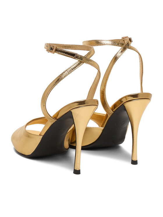 Eva Minge Eva Minge Sandalen EO-FLORA-LT1605-6 Goldfarben