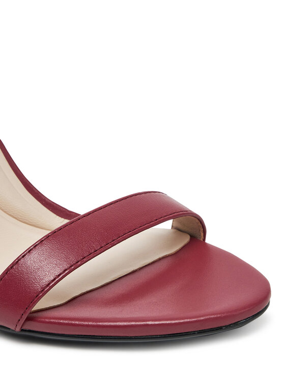 Calvin Klein Calvin Klein Sandalen Heel Sandal 90 - Lth HW0HW02337 Dunkelrot