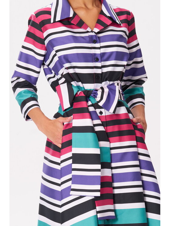 CASTELLANI CASTELLANI Sukienka Kamille Zielony Regular Fit