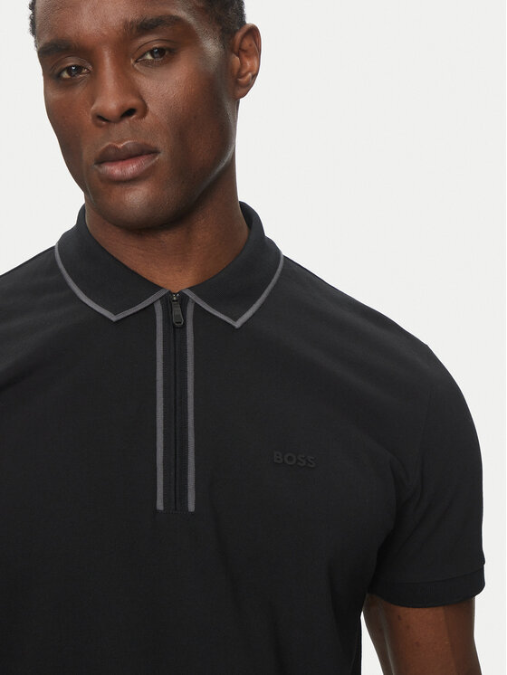 BOSS BOSS Polo Philix Tape 50537489 Nero Regular Fit