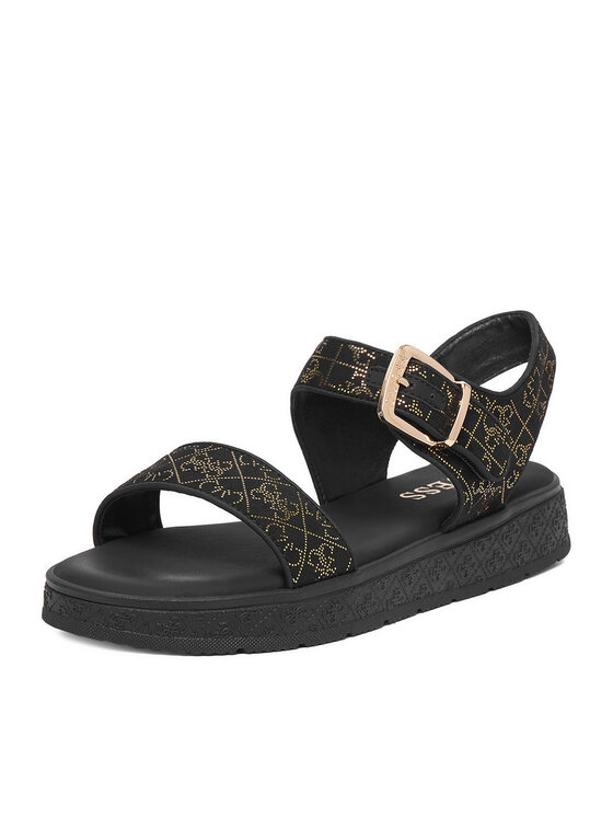 Guess Guess Sandały CEO-CS6703-03 Czarny
