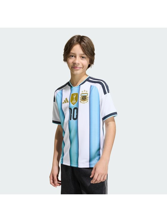 adidas adidas Koszulka techniczna Argentina 26 Home Messi Kids Jersey Biały Regular Fit