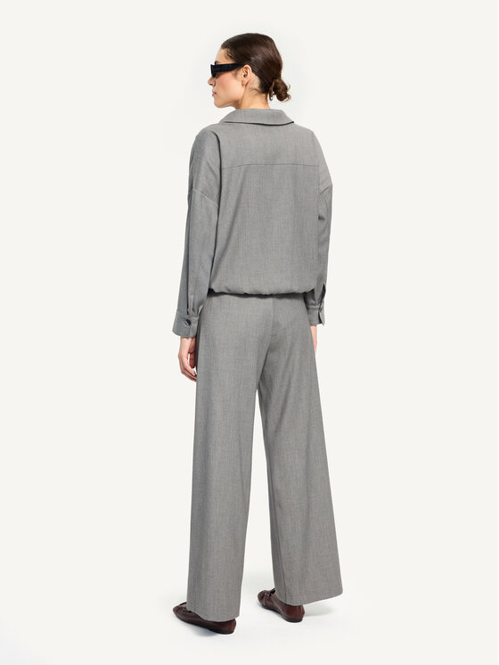 KMX KMX Kurtka bomber 108100017 Szary Loose Fit