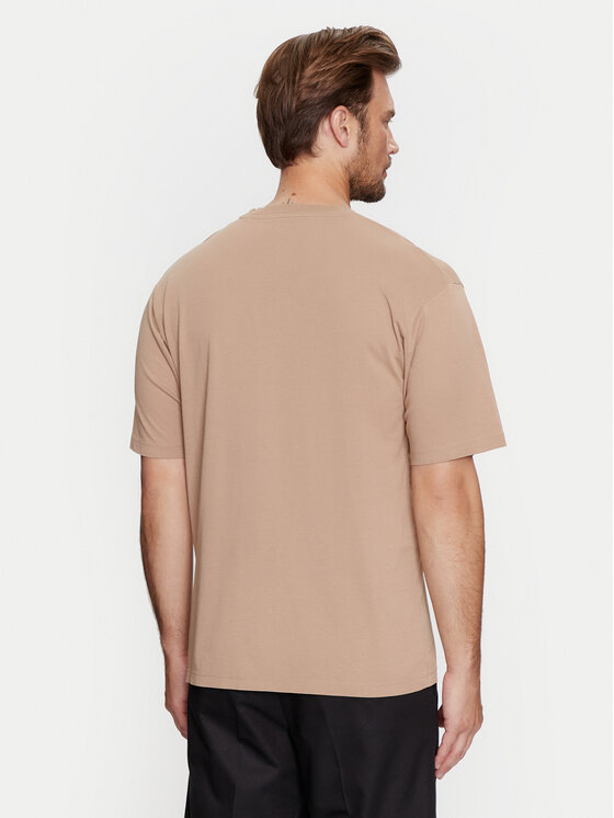 Jack & Jones Jack & Jones T-Shirt Jprbluwinston 12255611 Brązowy Regular Fit