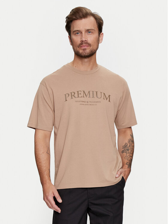 Jack&Jones T-krekls Jprbluwinston 12255611 Brūns Regular Fit