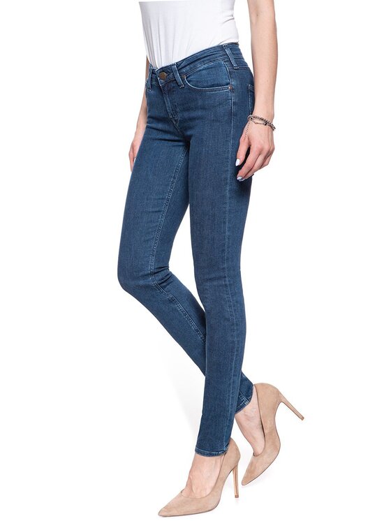 Lee Lee Jeansy L526MHGT Granatowy Skinny Fit