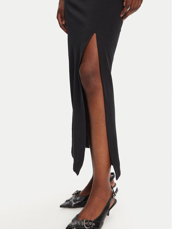 PINKO PINKO Koktel haljina 105219 A2M2 Z99 Crna Regular Fit