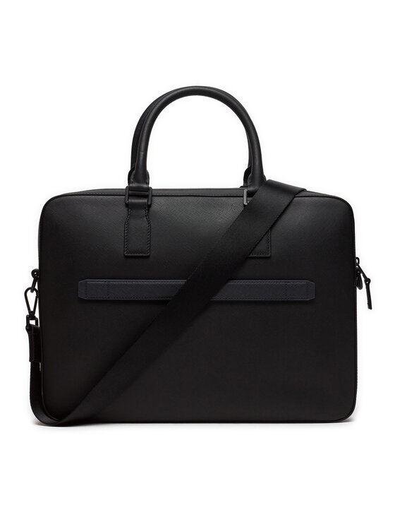 Tommy Hilfiger Laptoptasche Th Saffiano Slim Computer Bag AM0AM12207 Schwarz