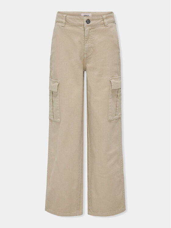 Kids ONLY Pantaloni din material Yarrow 15304049 Bej Straight Fit