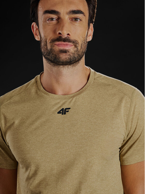 4F 4F Koszulka techniczna GOLDEN WARRIOR Złoty Regular Fit