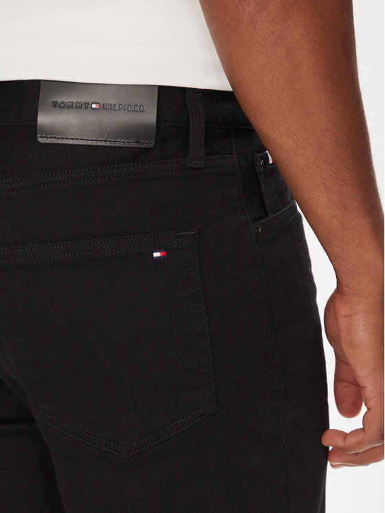 Tommy Hilfiger Tommy Hilfiger Blugi Denton MW0MW40681 Negru Straight Fit