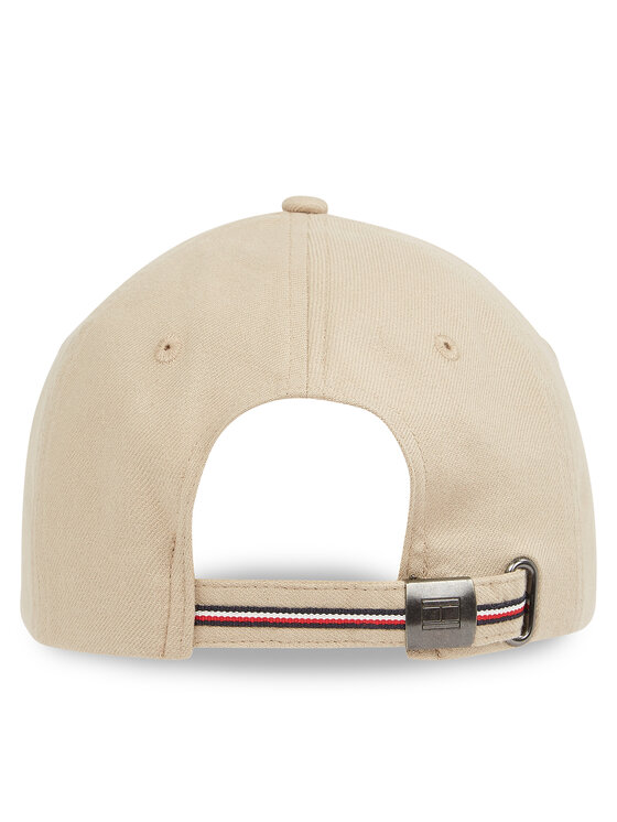 Tommy Hilfiger Tommy Hilfiger Шапка с козирка Th Corp Flannel 6 Panel Cap AM0AM13164 Бежов