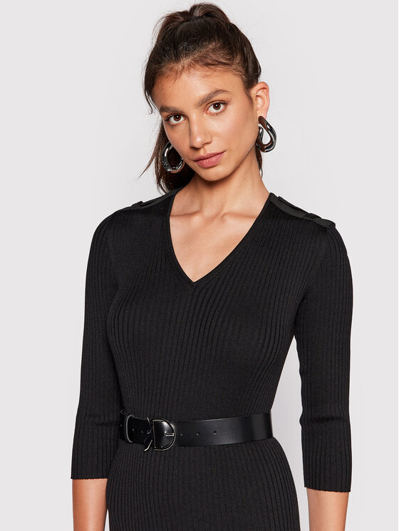 Patrizia Pepe Patrizia Pepe Igapäevane kleit 8A1010/K032-K103 Must Slim Fit