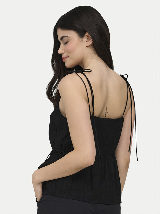 ONLY ONLY Τοπ Nele 15370325 Μαύρο Regular Fit