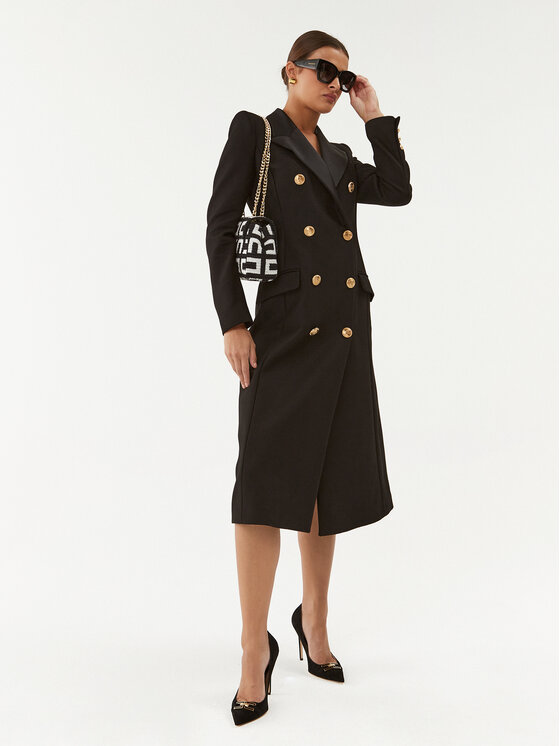 Elisabetta Franchi Elisabetta Franchi Pārejas mētelis CP-004-36E2-V1300 Melns Regular Fit