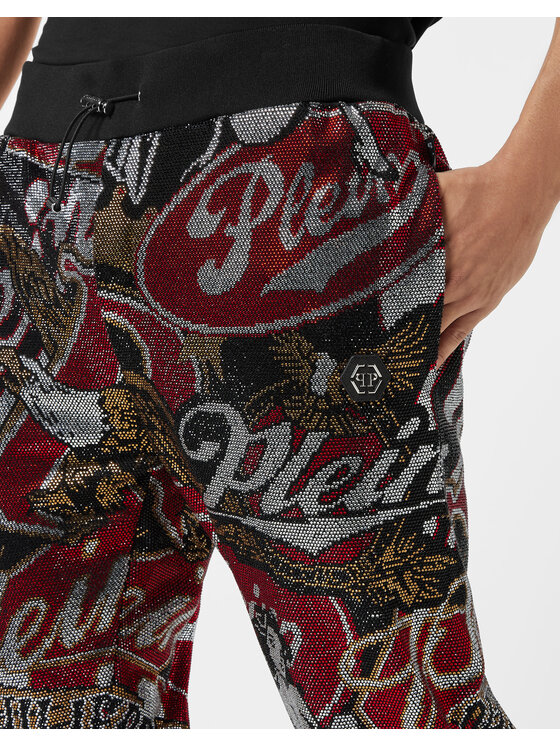PHILIPP PLEIN PHILIPP PLEIN Spodnie dresowe 25991 Czarny Jogger Fit