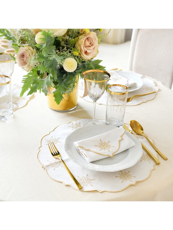 Roseberry Home Roseberry Home Obrus Shiny Goldenline Złoty
