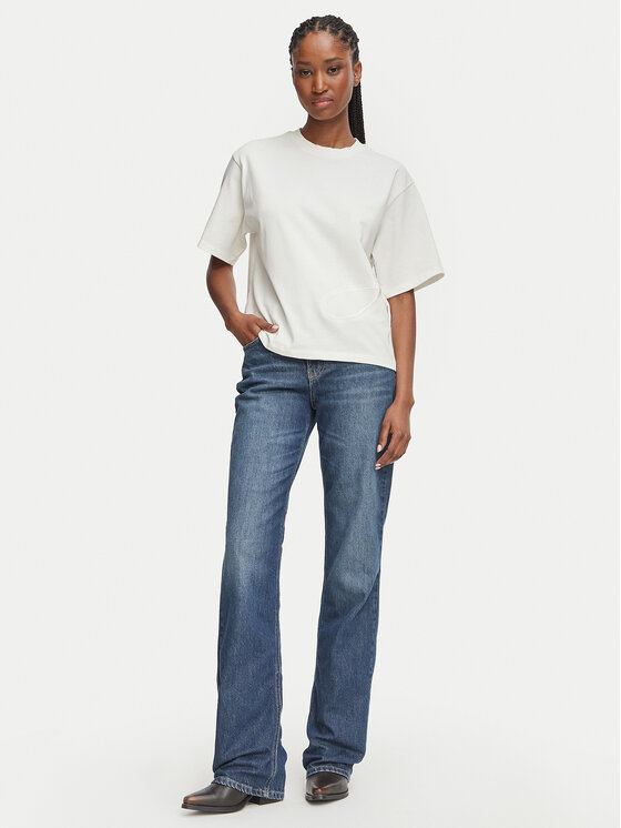 HUGO HUGO Футболка Duslant 50570677 Білий Oversize