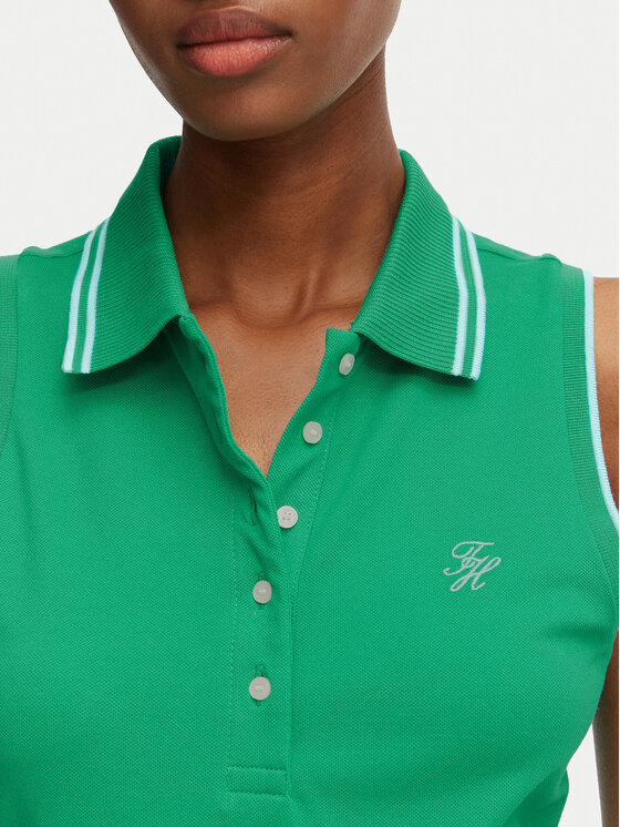 Tommy Hilfiger Tommy Hilfiger Polo 1985 WW0WW49561 Πράσινο Slim Fit