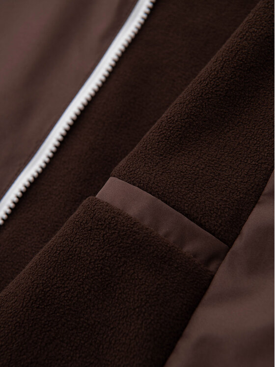 Ombre Ombre Kurtka przejściowa C584 Brązowy Regular Fit