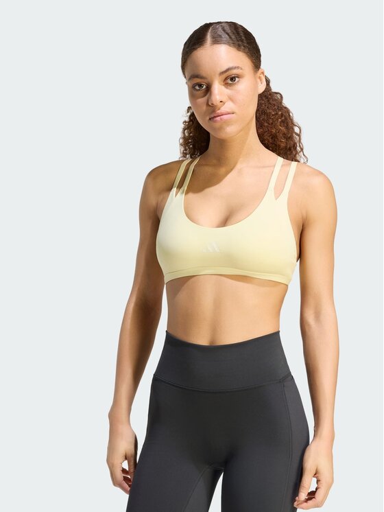 adidas adidas Biustonosz sportowy 163554 Żółty