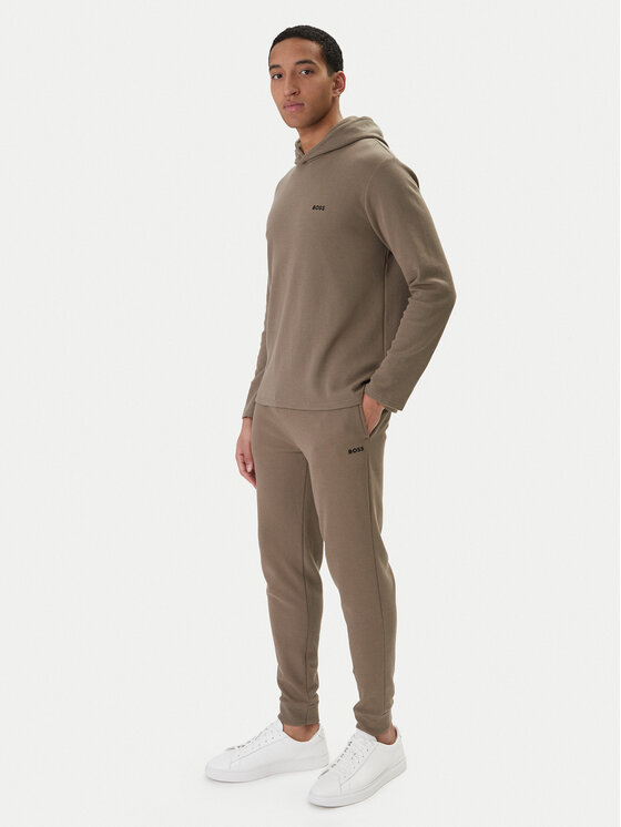 BOSS BOSS Teplákové kalhoty Waffle 50535878 Hnědá Regular Fit