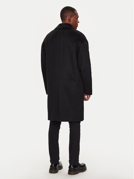 Richmond X Richmond X Palton de lână Gliano UMA24089CP Negru Regular Fit