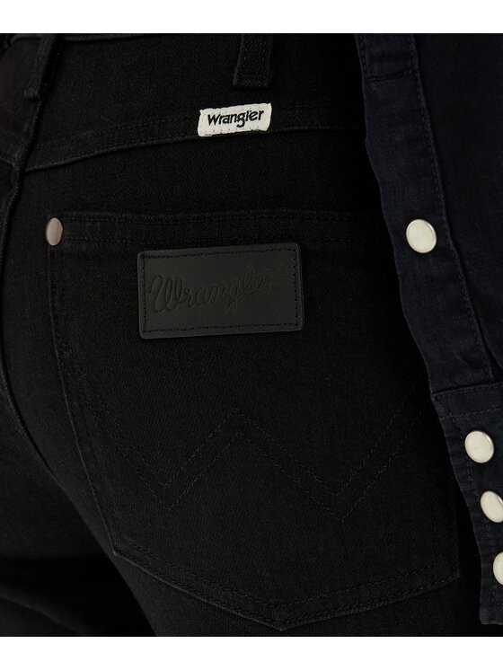 Wrangler Wrangler Jeansy 112388298 Czarny Straight Fit