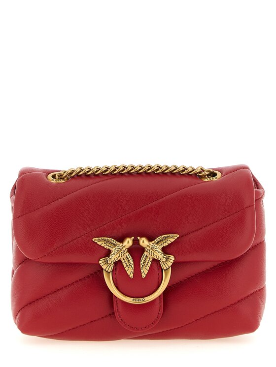 PINKO PINKO Torebka Multicolor Lamb Leather Crossbody Czerwony