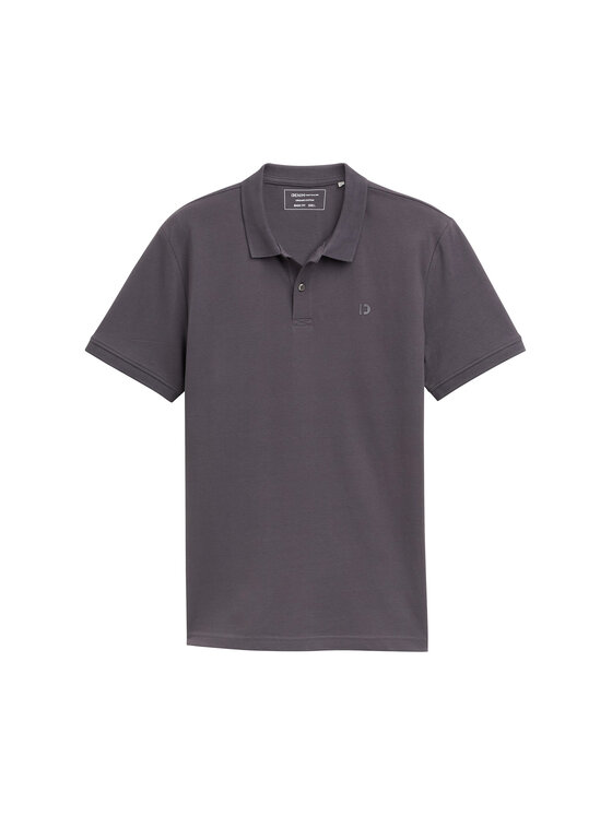 Tom Tailor Denim Tom Tailor Denim Polo majica 1045587 Siva Regular Fit