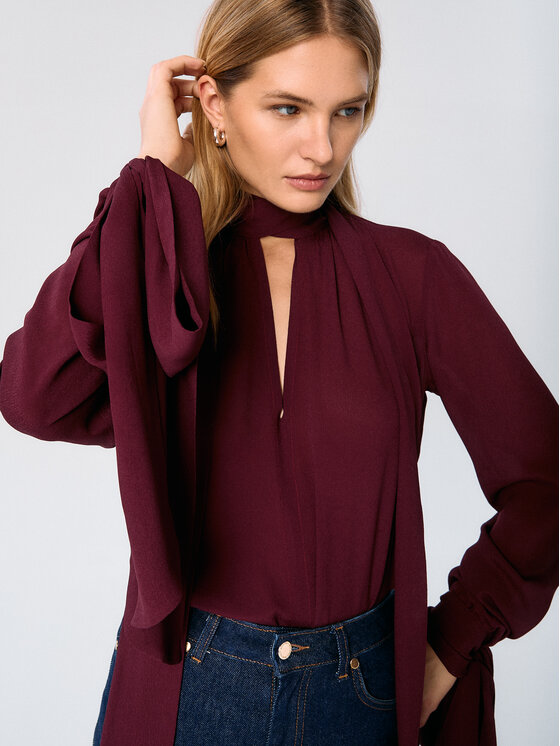 MARI PRETI MARI PRETI Blusa Luna Bordeaux Regular Fit