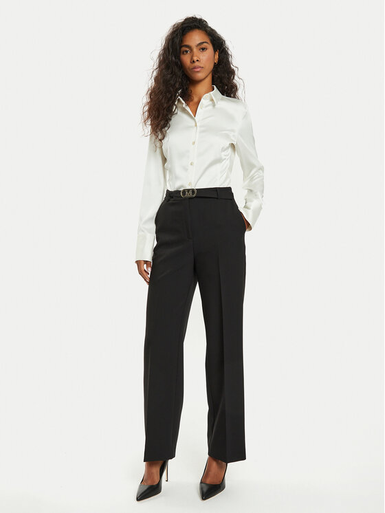 Marciano Guess Marciano Guess Παντελόνι υφασμάτινο Celia 4BGB03 7046A Μαύρο Regular Fit