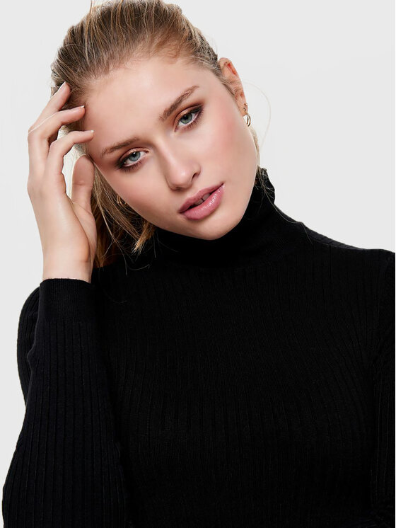 ONLY ONLY Поло Karol 15165075 Черен Slim Fit