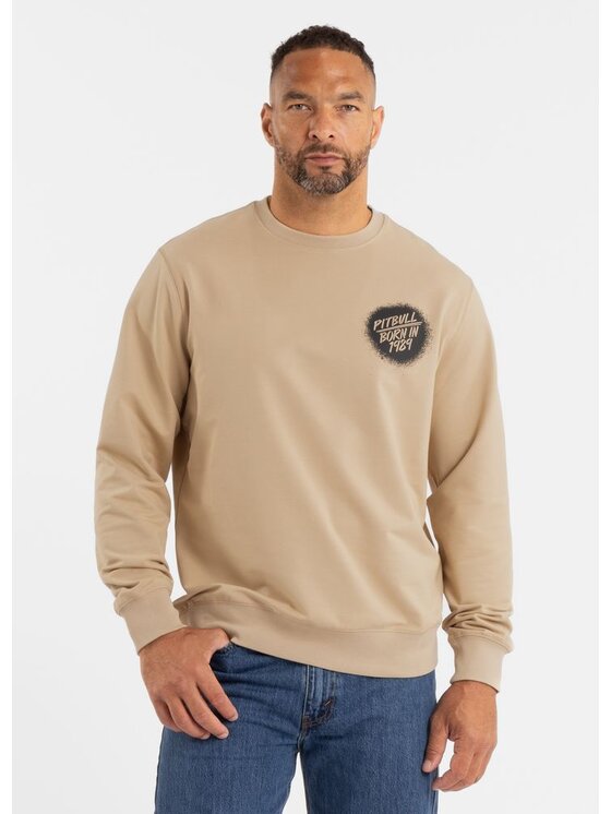 PITBULL PITBULL Bluza GRAFFITI Beżowy Regular Fit
