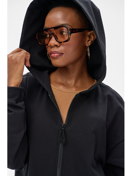 blue shadow blue shadow Bluza Dozi Czarny Regular Fit