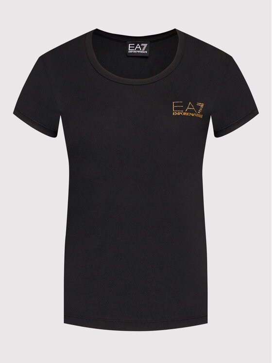 EA7 Emporio Armani EA7 Emporio Armani Tričko 8NTT65 TJDQZ 1200 Čierna Slim Fit