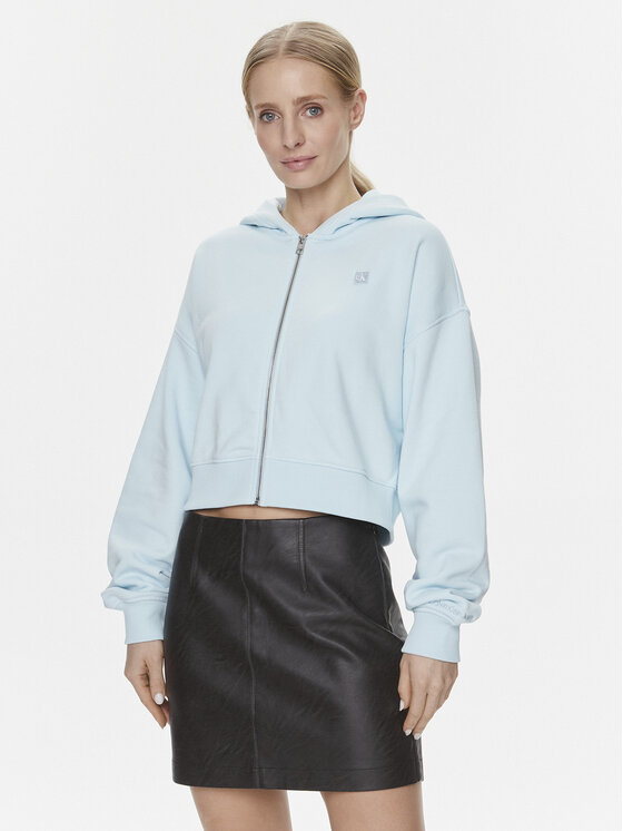 Calvin Klein Jeans Mikina J20J222885 Modrá Relaxed Fit