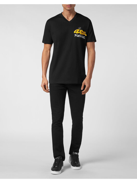 PHILIPP PLEIN PHILIPP PLEIN Tričko 15491 Čierna Regular Fit